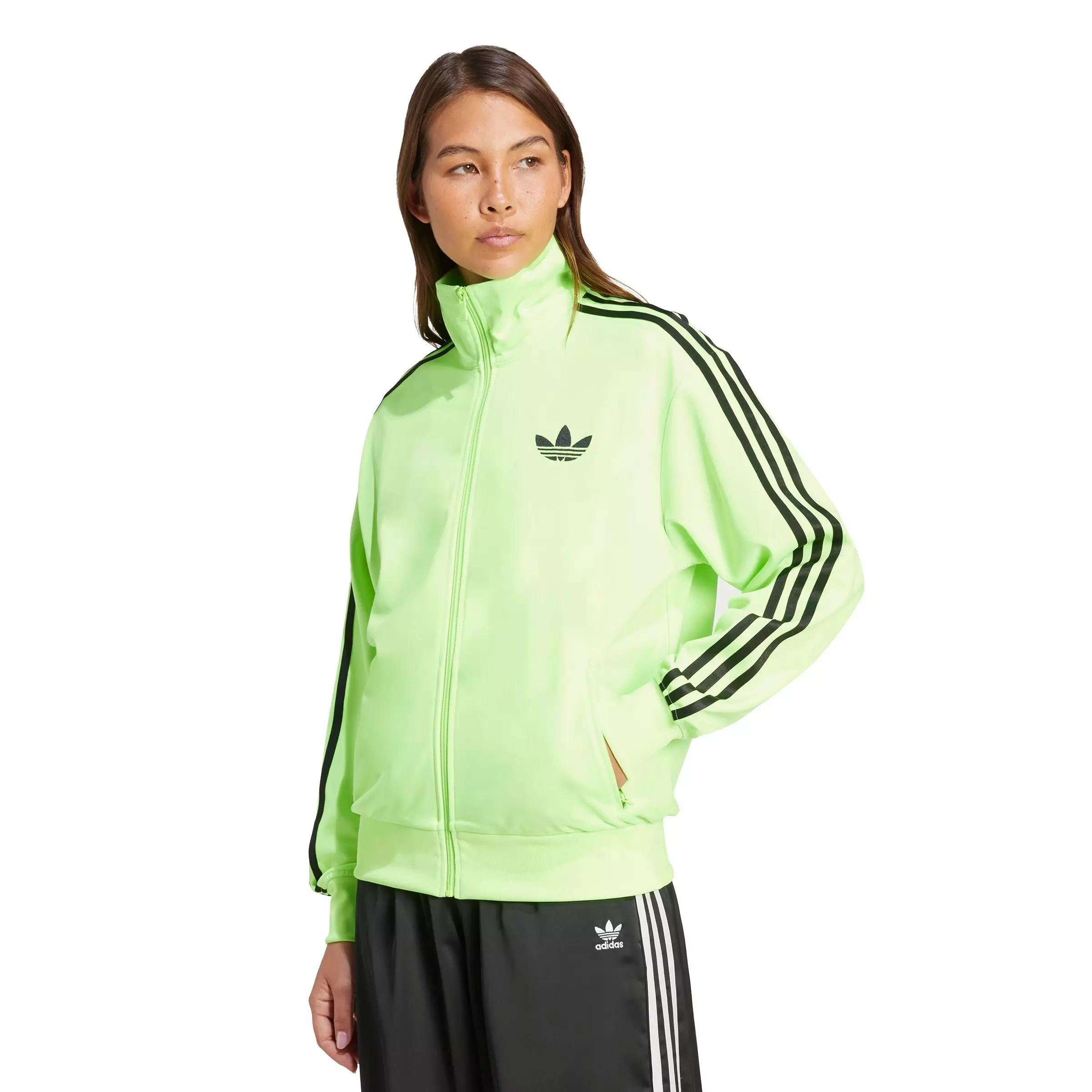 スウェット・トレーナー adidas Adicolor Classic Firebird Loose Track Top JP2299 adidas FIREBIRD LOOSE TRACK TOP カレッジグリーン/クルー